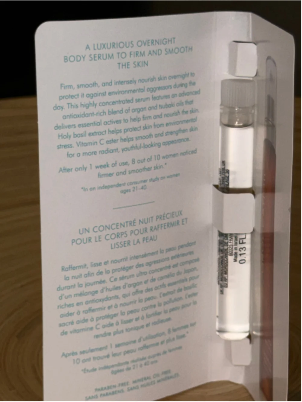 Moroccanoil Women's Night Body Serum Sample Size Turquoise White